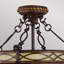 Pritzker Glass Semi Flush Mount