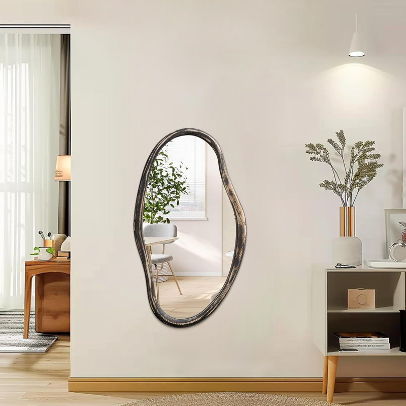 Irregular Mirror, Dark Brown