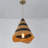 1-Light Farmhouse Woven Pendant Light 