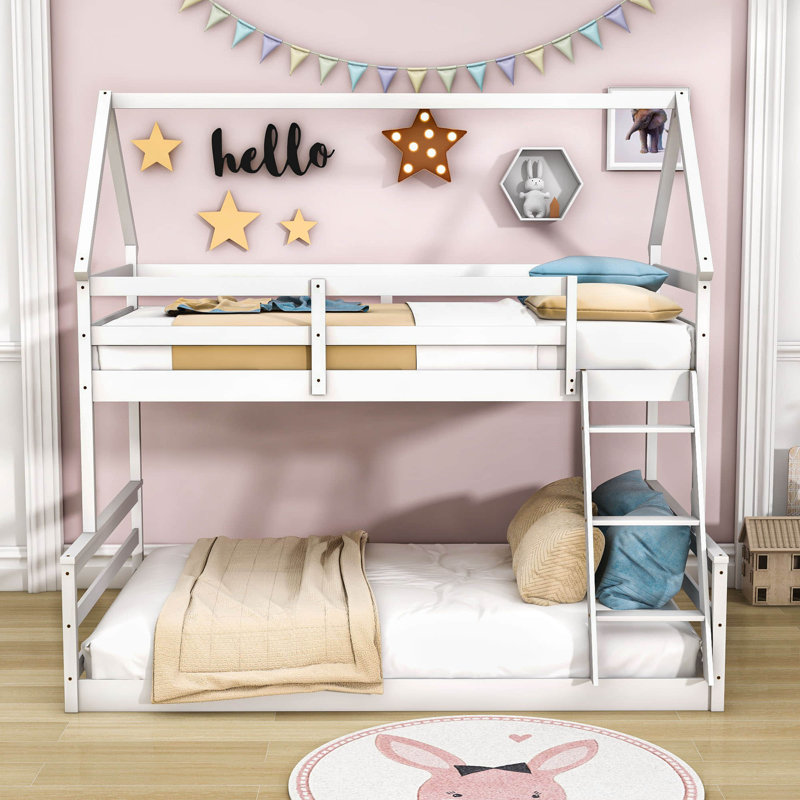 Catana Kids Twin Over Full Bunk Bed, White