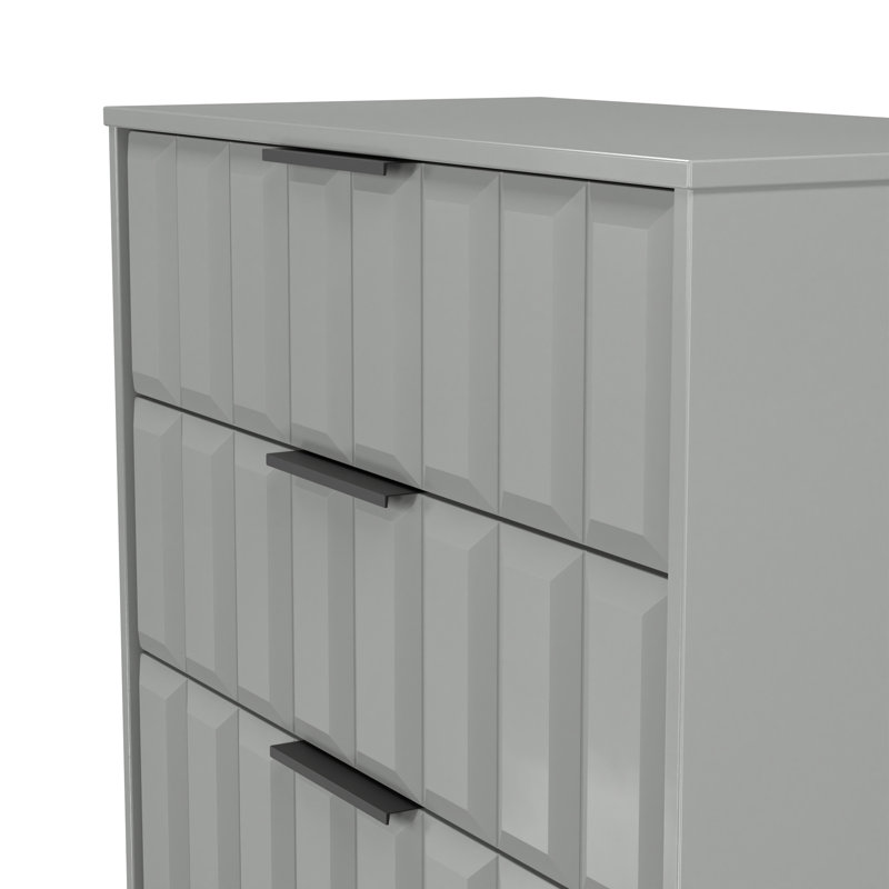 77 cm W Chest of 4 Drawers, Grey