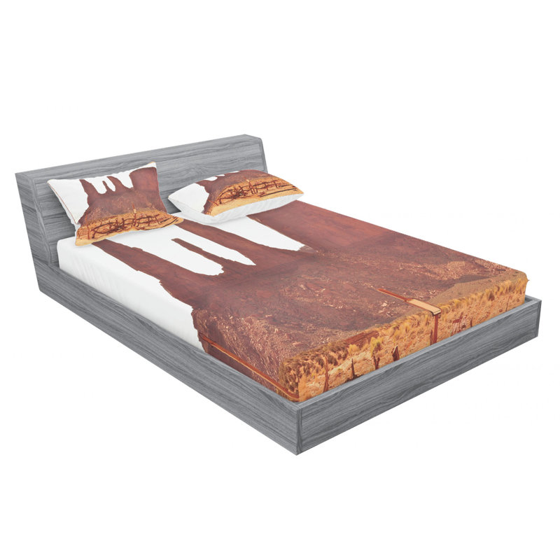 Microfiber Sheet Set, Queen Sheet Set with Fitted Sheet