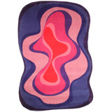 Karim Rashid - 'Abstract 003 Pink' Rug 6' X 9'