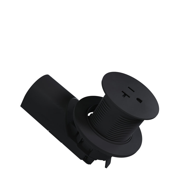 Pass & Seymour 20 Amp Matte Black Kitchen Countertop Outlet, Matte Black