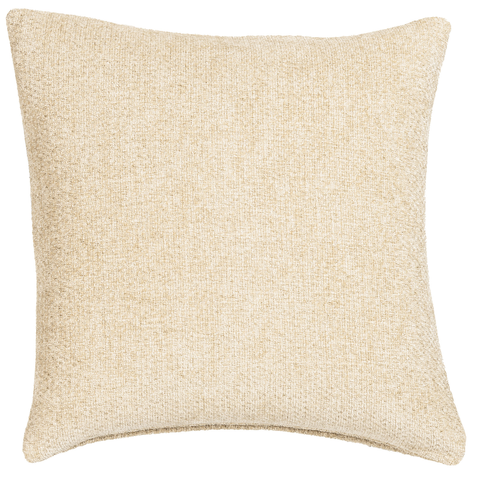 Serenity Throw Pillow, Khaki, Feather, 20" x 20"
