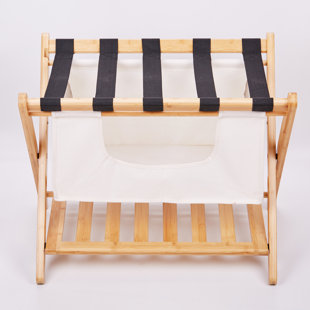 Porte-bagages pliant en bambou