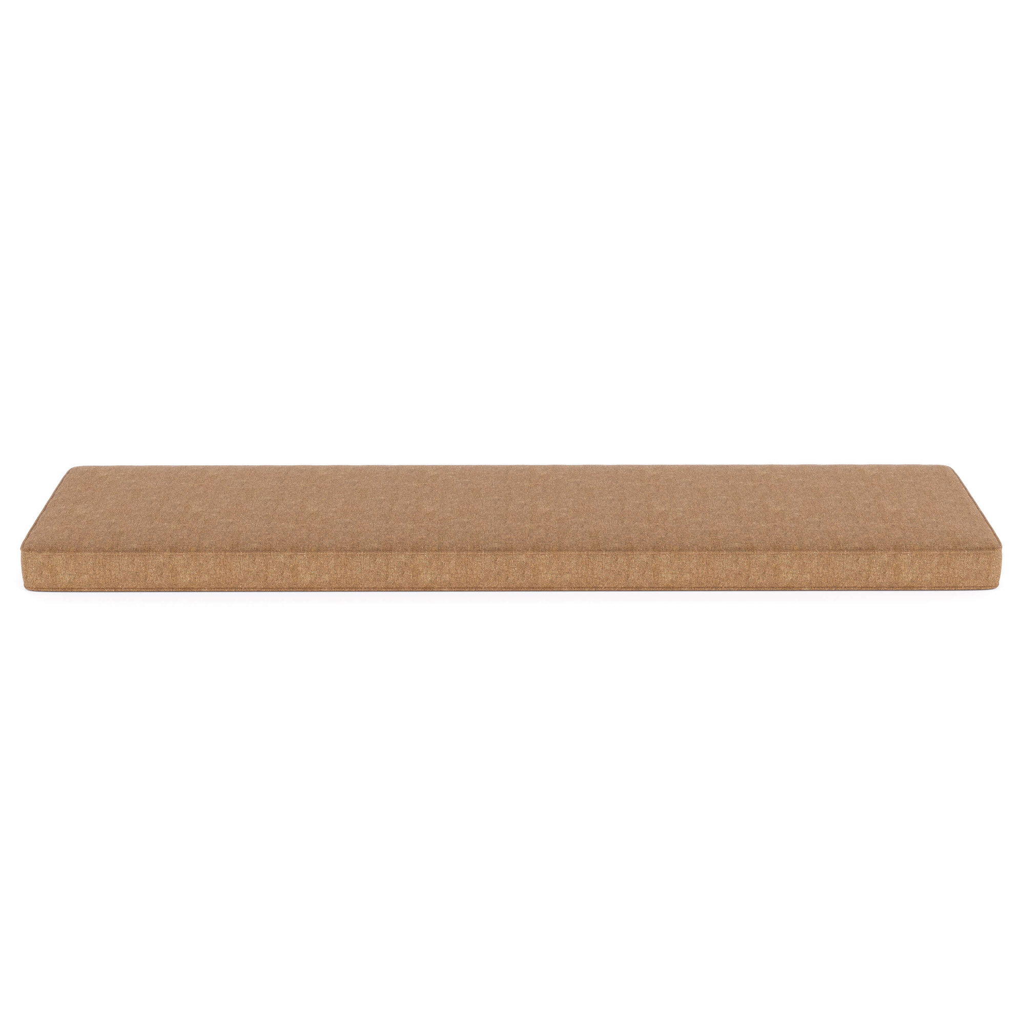 Indoor/Outdoor Sunbrella® Seat Cushion, Canvas Heather Beige Sunbrella® Canvas, 65" W x 18" D
