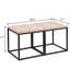Table de bout, table de bout, ensemble de 2 tables de bout, table de chevet rectangulaire en bois et métal, table basse, petite table de bout avec rangement, pour salon, chambre à coucher, chêne naturel-186656192