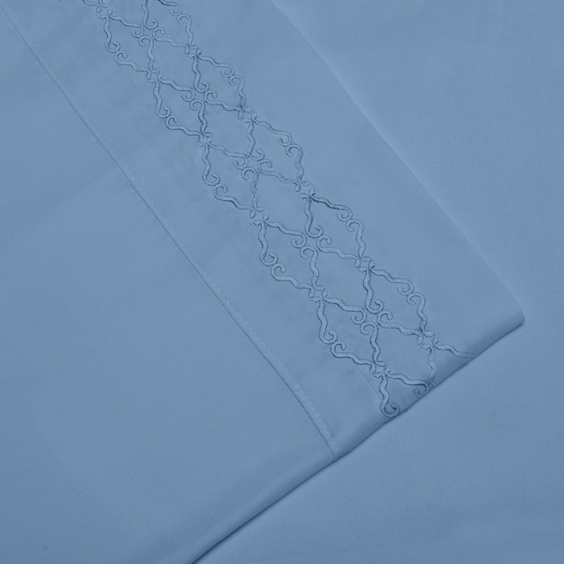 Microfiber Sheet Set, Blue, King