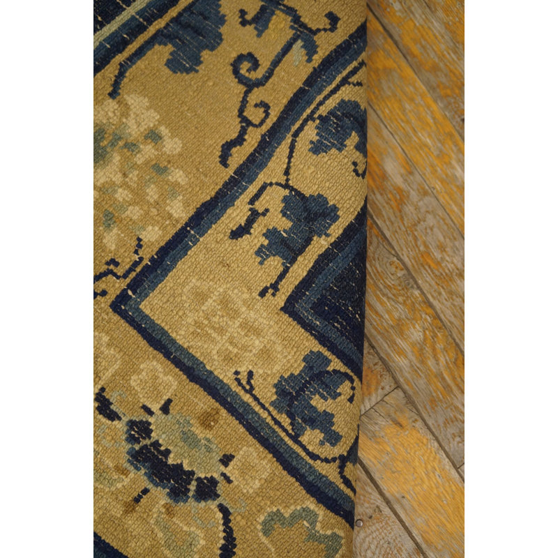 Antique Peking Chinese Allover Blue 1920s Rug
