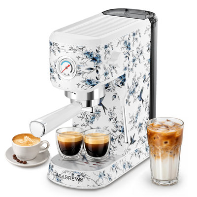 CASABREWS CM5418 Espresso Machine, Espresso Coffee Maker with Milk Frothe, Blue Willow