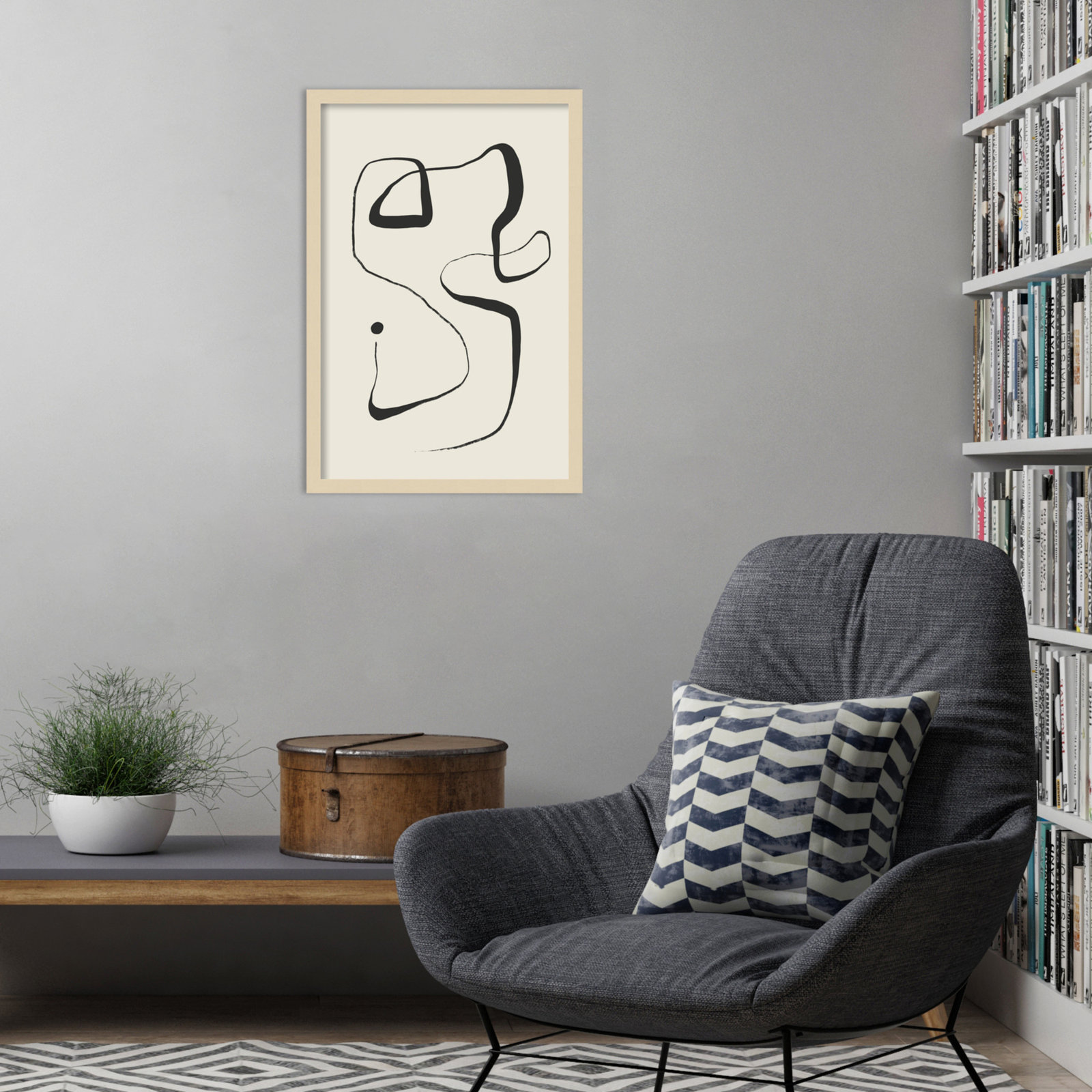 Galya "The Point" Print by Treechild, 25" H x 17" W, Brown