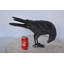 Raven Looking Down Bronze State - Size: 19"L x 5"W x 11"H.