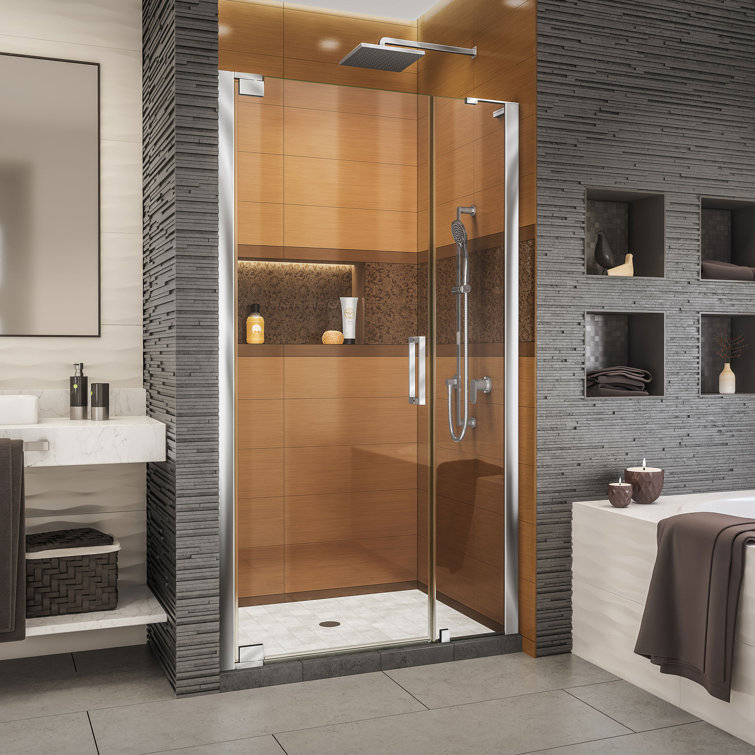 Elegance-LS 45.75" W x 72" H Pivot Frameless Shower Door with ClearMax™ Technology
