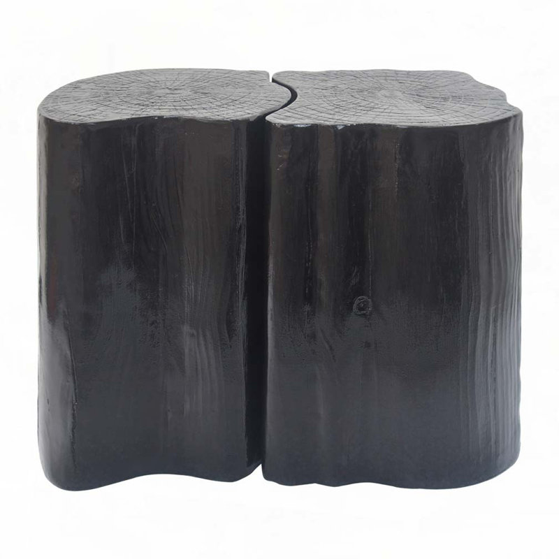 Irregular MGO End Table, Black