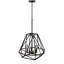 Lustre géométrique de style lanterne à 5 lumières