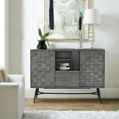 Buffet en bois d'acacia gris