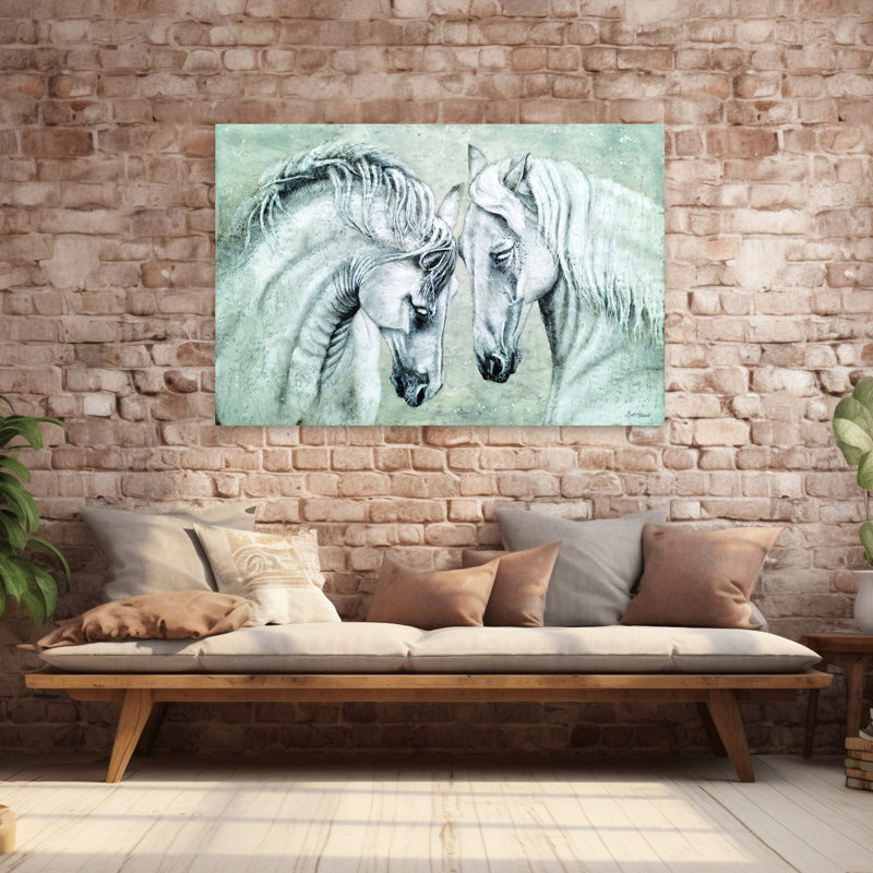 Sans mots, art cheval contemporain, H 40 po x l 60 po