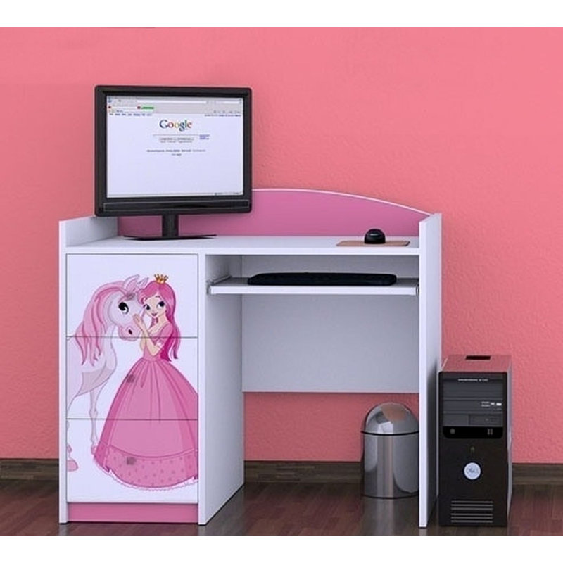 Tercero 100cm Computer Desk, Pink