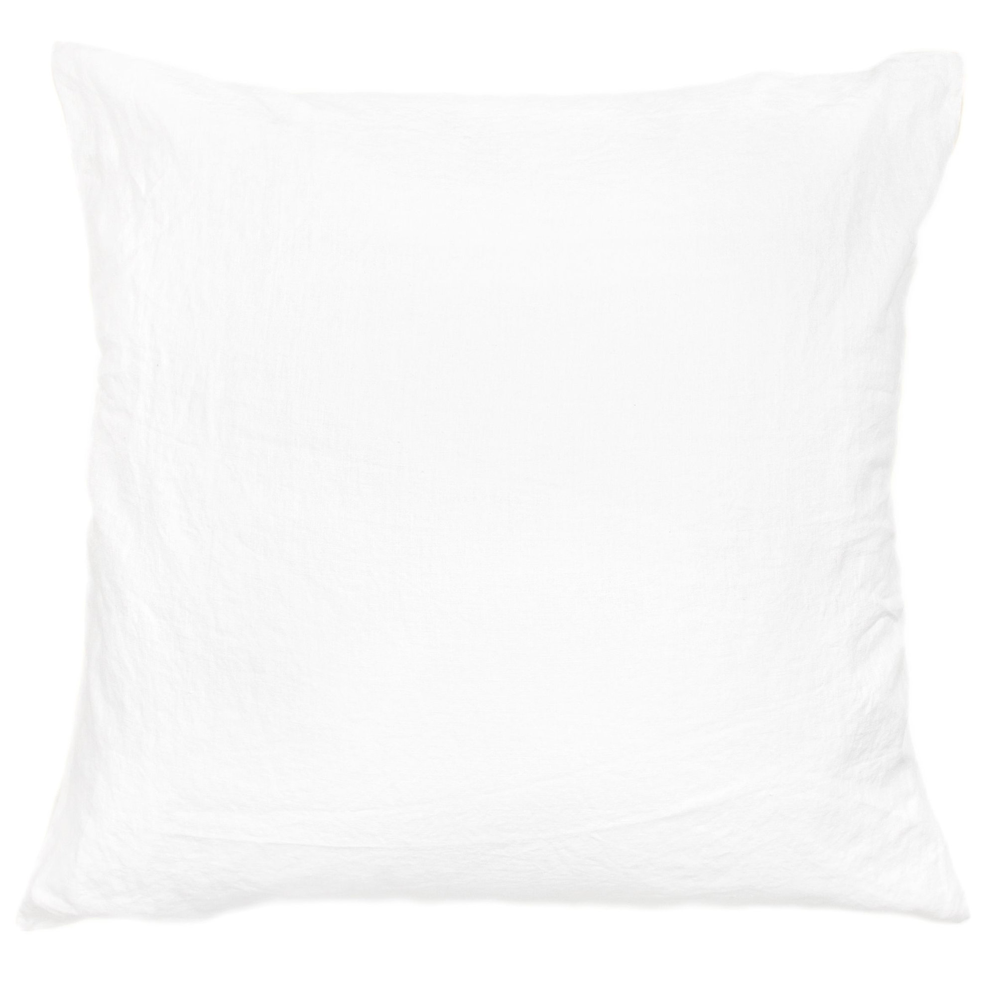 26" X 26" French Linen Euro Pillow, White