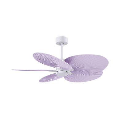 Alessandra Tropical - Five Blade Ceiling Fan - Matte White Finish - Matte White Blades