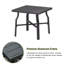 Table basse carrée d'extérieur en aluminium