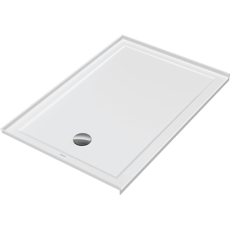 Base de douche à seuil simple Duravit Architec l 36 po x P 60 po, Gauche