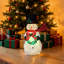 Bonhomme de neige lumineux de Noël de 83,5 cm avec couronne et 80 DEL