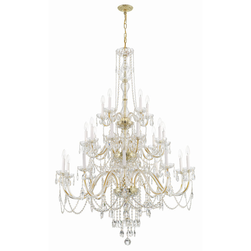 Irl 25 - Light Dimmable Classic / Traditional Chandelier, Gold