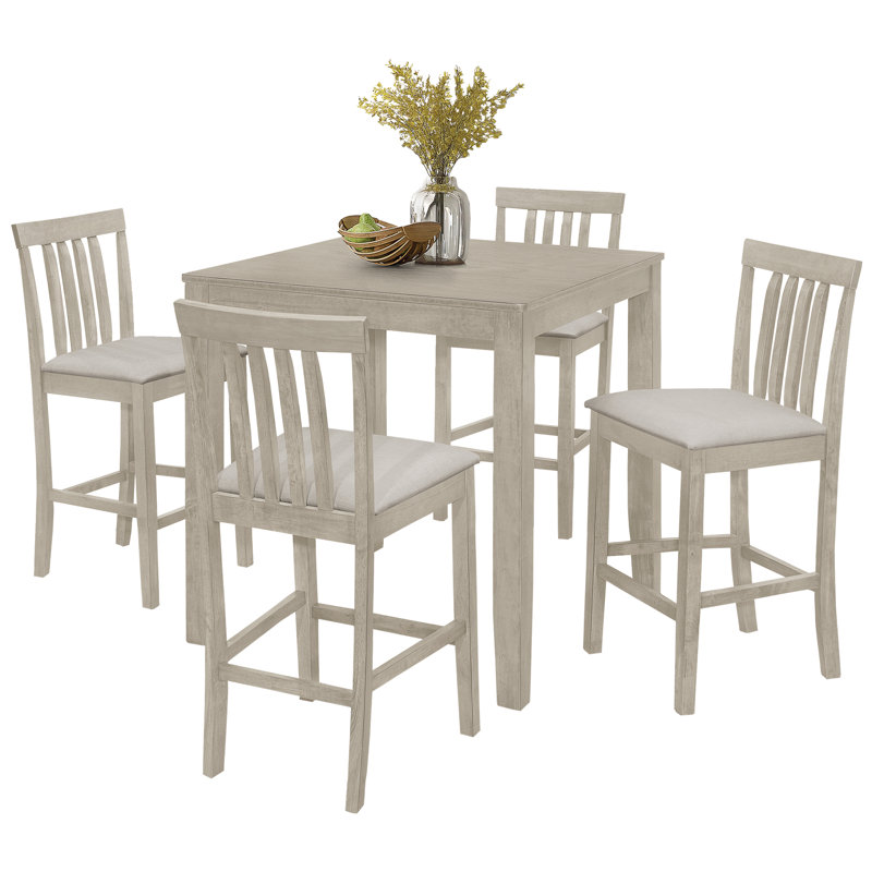 Ensemble repas à hauteur de comptoir pour 4 personnes