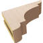 New Brighton cèdre brut grain de bois TimberThane Corbel, apprêté brun clair-88292406