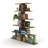 Modern 5 Tier Ladder Bookshelf Organizers, Narrow Bookshelf For Small Spaces Office Furniture Bookcase