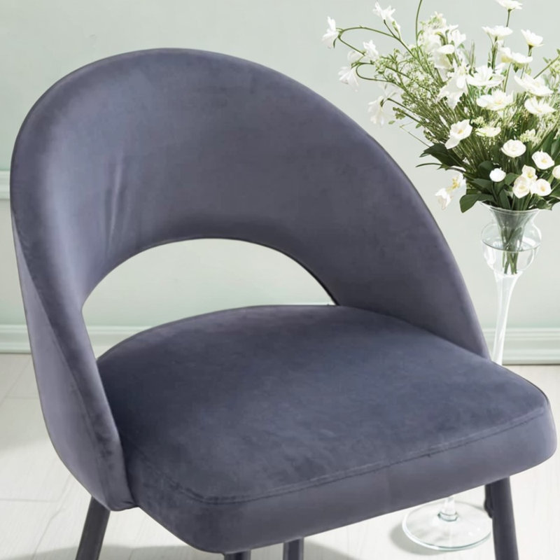 Tabouret de bar Ohanna, Gris