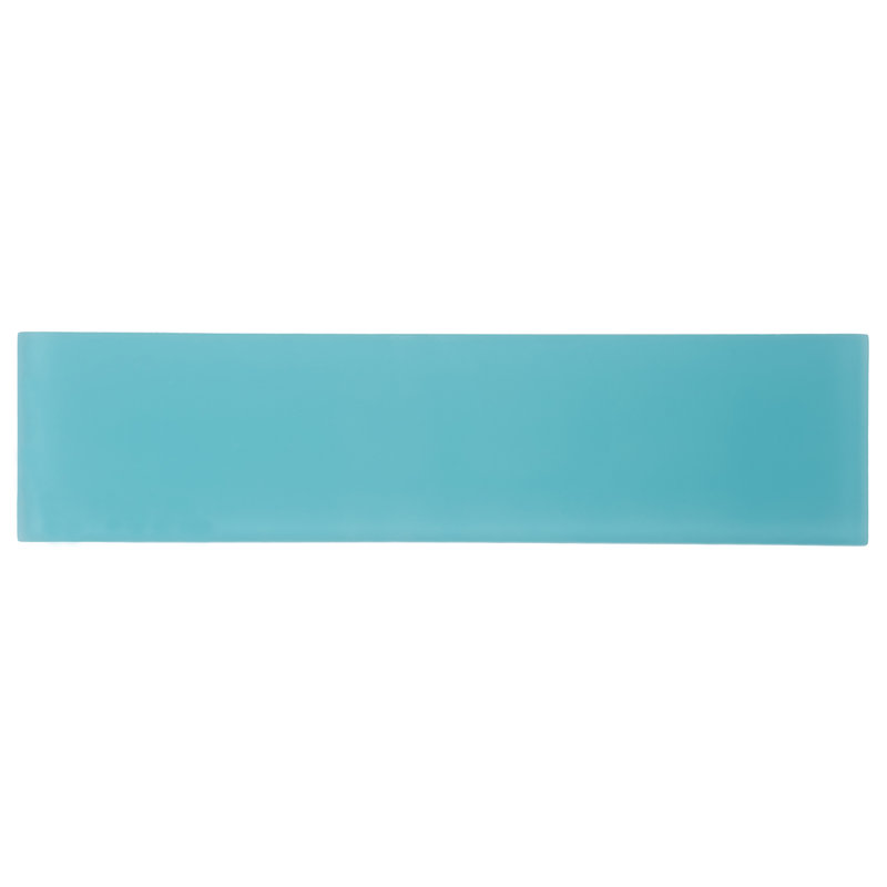 12'' x 3'' Glass Subway Wall Tile, Blue