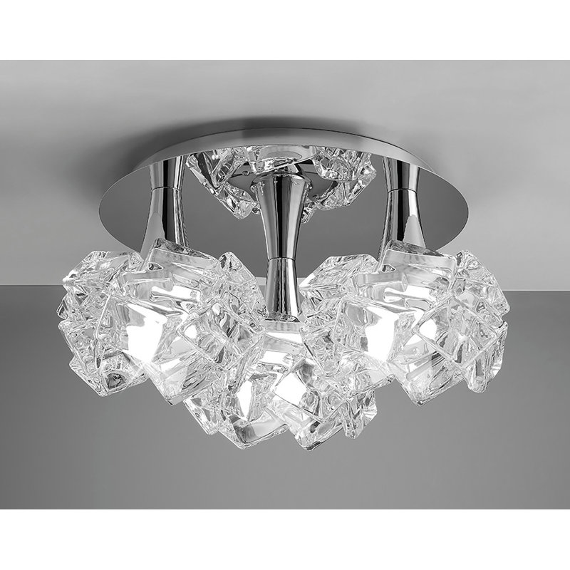 Wanda Glass Semi Flush Mount
