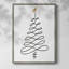 Arbre de Noël III, reproduction encadrée - bois massif-1266227401
