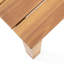 Table d'appoint à la mode en bois, design à lattes, l 19,95 po x P 19,95 po, H 14,8 po, brun, table d'appoint requise pour un look minimaliste, plateau, nécessaire-121116781