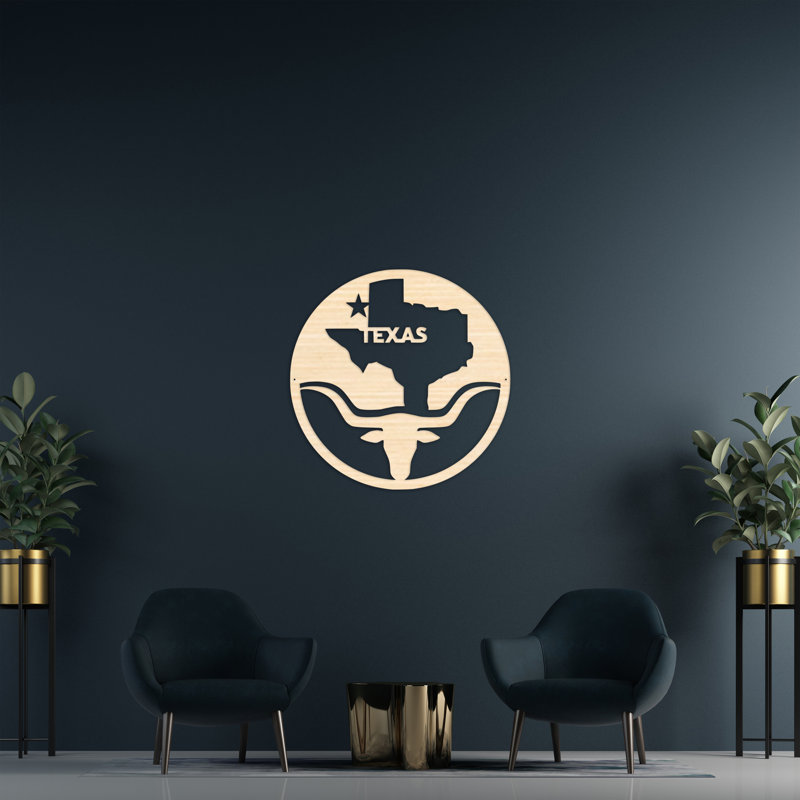 Handmade Wall Decor on Solid Wood, 32" H x 32" W x 0.25" D