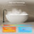 Monblari 63" X 30" Solid Surface Freestanding White Soaking Bathtub With Overflow And Pop-Up Drain For Bathroom-124328621-126412623