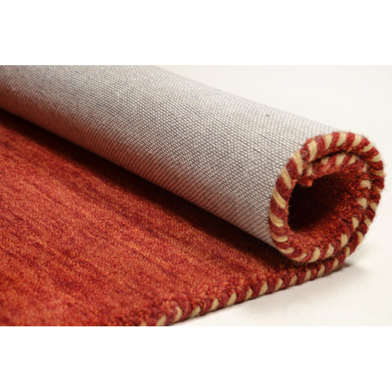Stevenage Solid Colour Wool Hand Woven Area Rug, Rectangular 195 x 300cm
