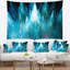 Tapisserie de conception abstract blue fractal crystals-28494444