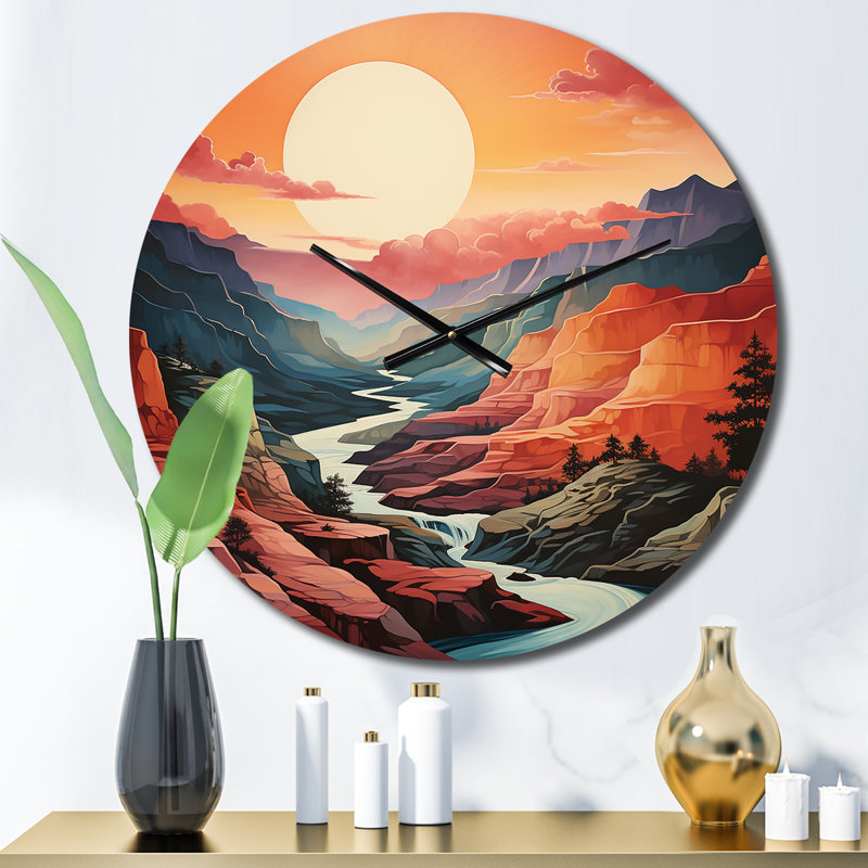 Horloge murale Canyon Majestic Palette II, Petit