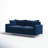 Naomi 81.5" Velvet Square Arm Sofa-890174158