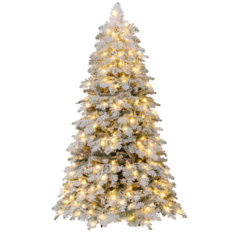  Arbre de Noël artificiel articulé 6 pi avec 616 branches mixtes, H 6 pi