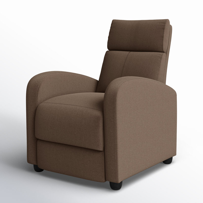 Fauteuil inclinable large de 28,8 po Kraker, Mélange de polyester brun