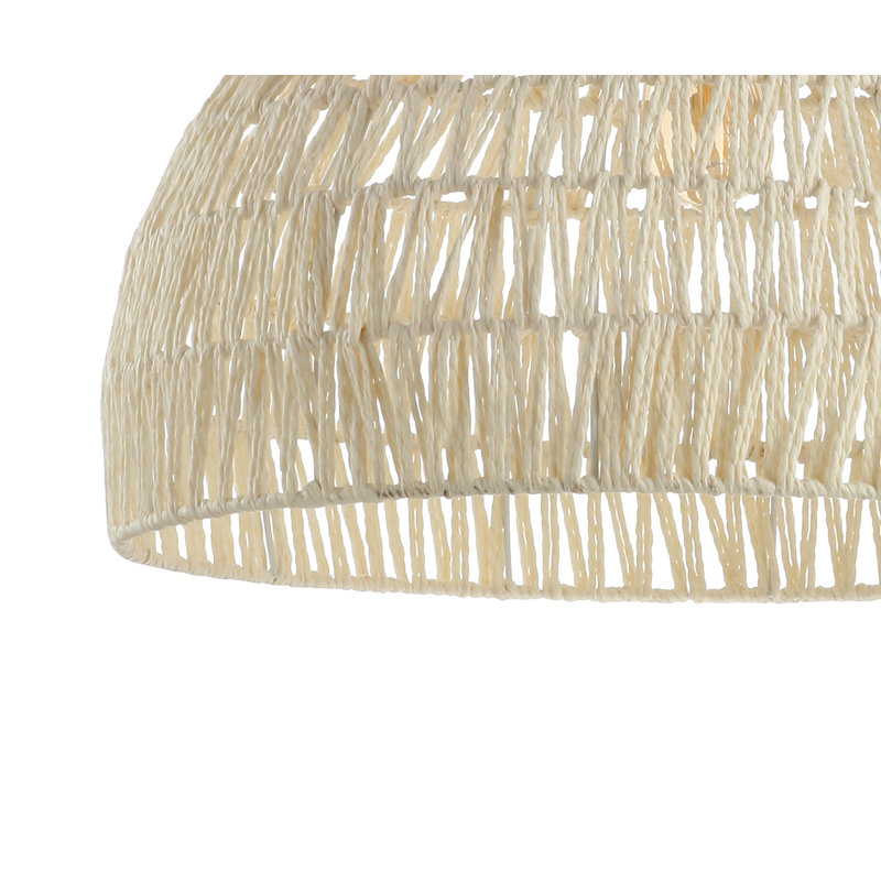 Khorawa 1 - Light Single Dome Pendant, Cream, 8.5" H x 8.25" W x 8.25" D, White