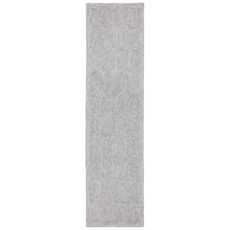 Ashford Hand Tufted Wool And Cotton With Latex Abstract Rug, Runner 2'3" x 9'