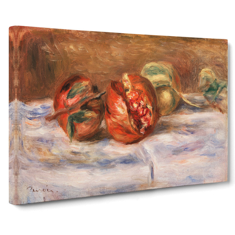 Pomegranates by Pierre-Auguste Renoir - Wrapped Canvas Painting, 50cm H x 76cm W x 3cm D