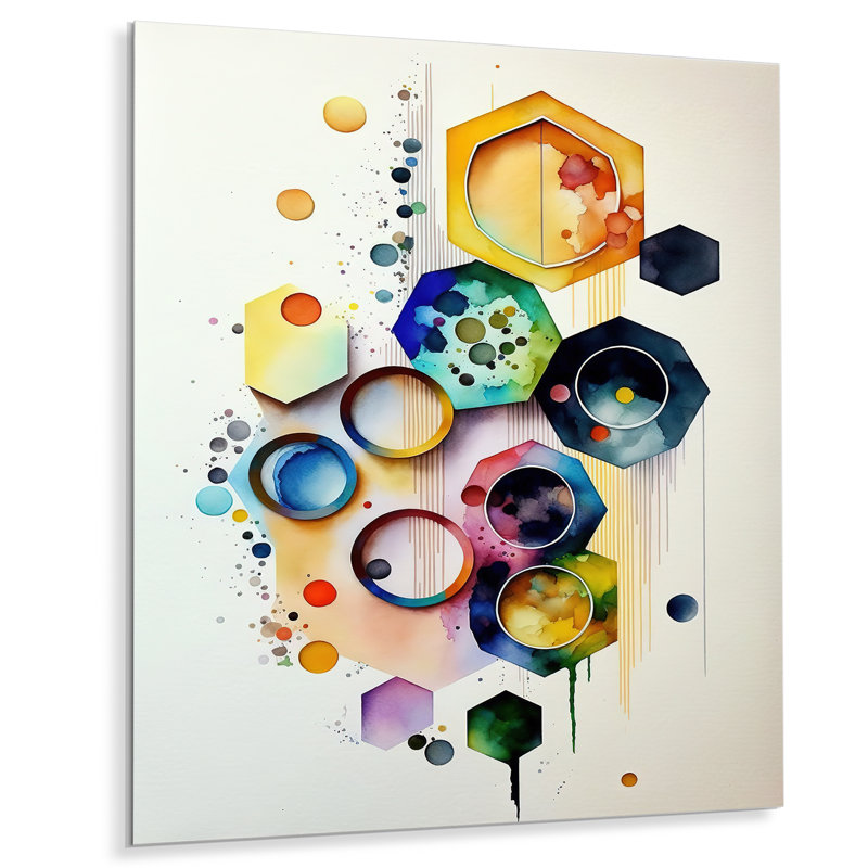 Doralice Abstract Wall Decor on Metal, 32" H x 16" W x 1" D