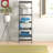 Lavish Home 16.25"L x 11.5"W x 50"H 5-Tier Ladder Style and Decorative Wooden Bookshelf (Gray)-153324428